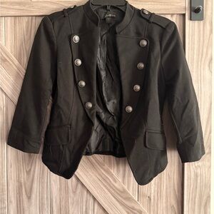 Forever 21 Black Blazer with Structured Shoulders